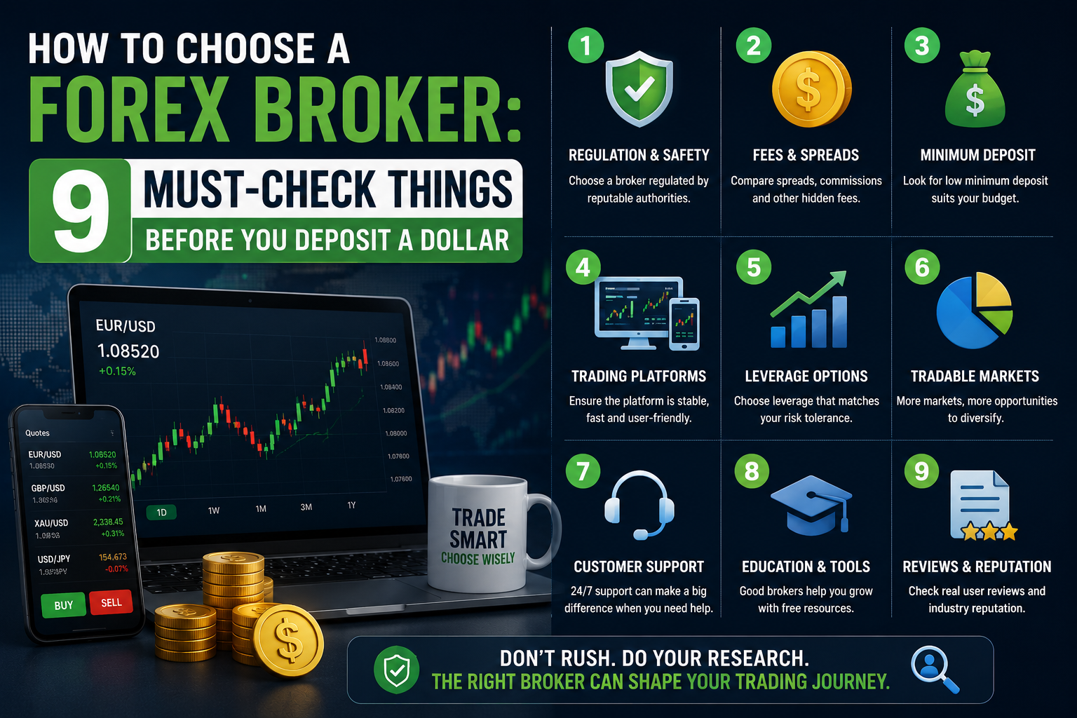 How to Choose a Forex Broker: 9 Must-Check Things Before You Deposit a Dollar How to Choose a Forex Broker: 9 Must-Check Things